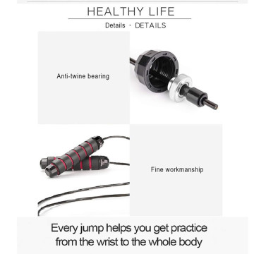 Tangle-Free with Ball Bearings Rapid Speed Jump Rope Excercise and Fitness Workout Equipments Skipping Foot Unisex Kids#30