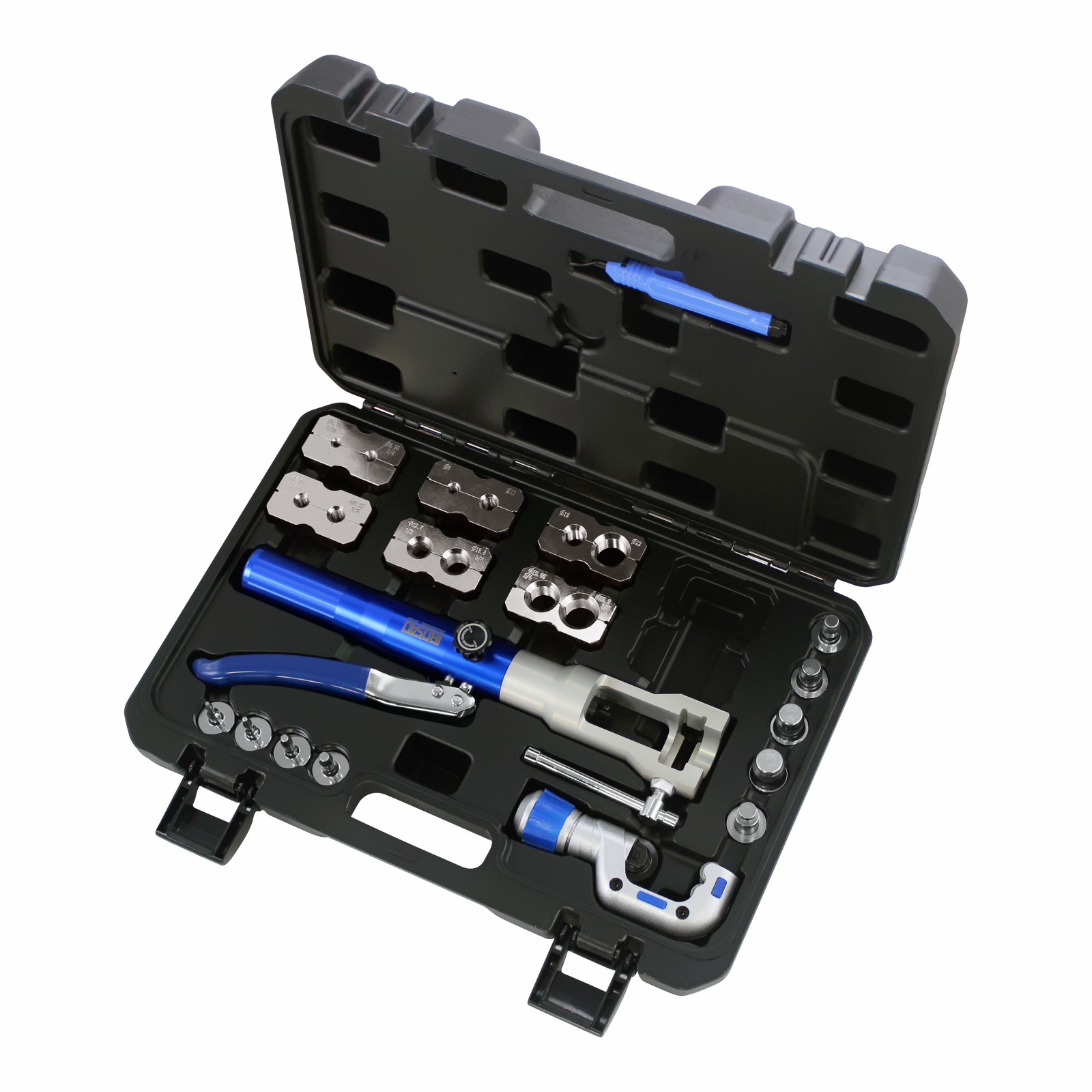 Universal 2 in 1 Hydraulic Flaring and Swaging Tool Kit for 5-22mm Soft HVAC Copper Tube Extrusion Tool,not for brake line