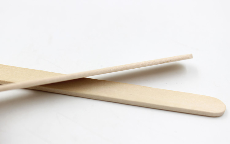 50pcs Popsicle Stick Birch Wood Sticks Ice-lolly Wooden Stick, Angle Edge Length 140mm Ice Pop Stick