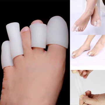 1 Pair Nail Tools Silicone Toe Gel Protector Sleeve Tubes Ingrown Nail Corn Cushion Cap Helpful Toe Separator