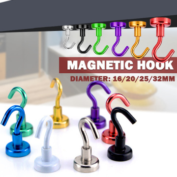 Magnetic Hook Strong Hook Magnet Bracket Wall Suction Hook Bracket Support Hardware Magnetic Tool Multicolor New#