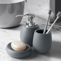Bathroom Accessory Set Toothbrush Holder Soap Dish Lotion Dispenser Household Decor Mouthwash Cup Soap dish for bathroom