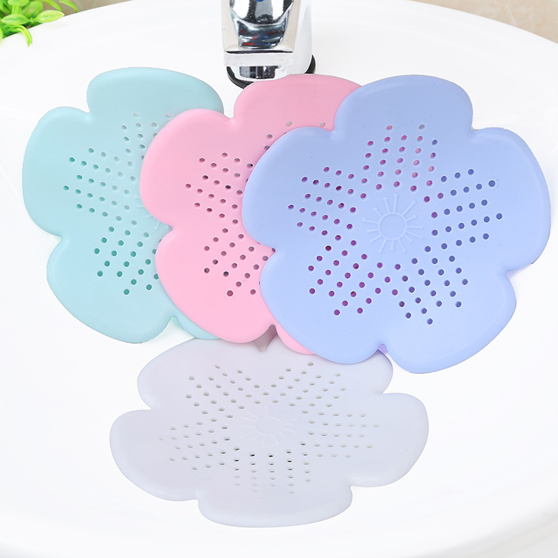 Flower Mesh Kitchen Silicone Sink Strainer Drain Waste Plug Colander Kitchen Accesories Bathroom Filter