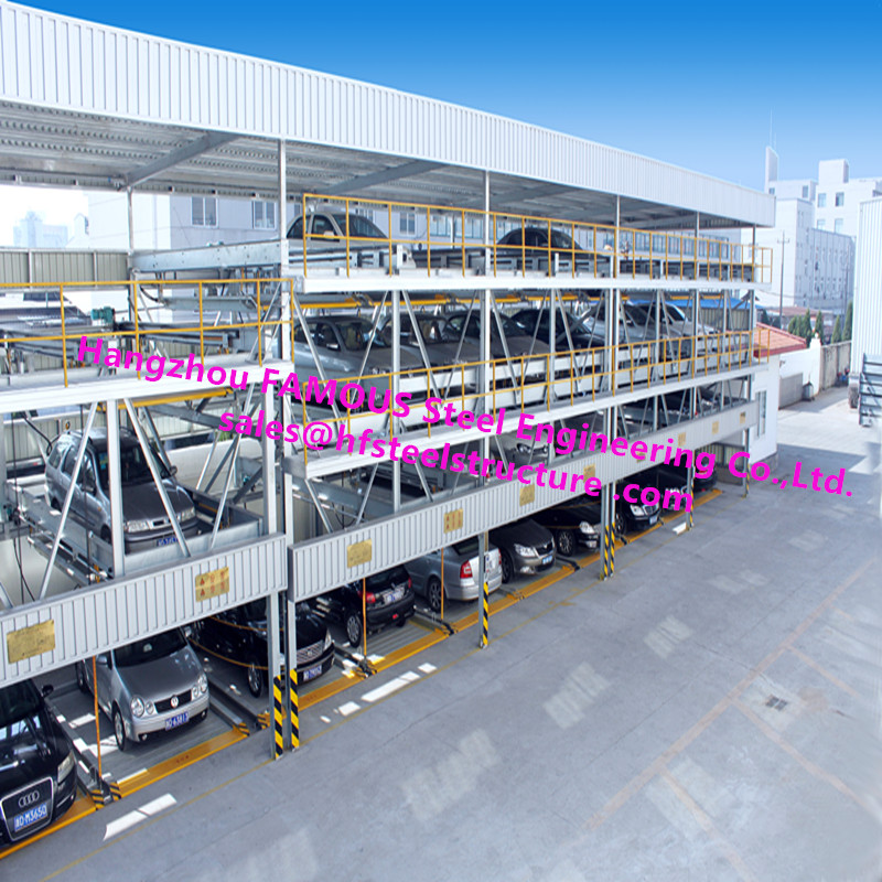 Vertical Multi-storey Automated Car Parking Garage with Smart Motor System And Solid Steel Structure Frames China Supplier