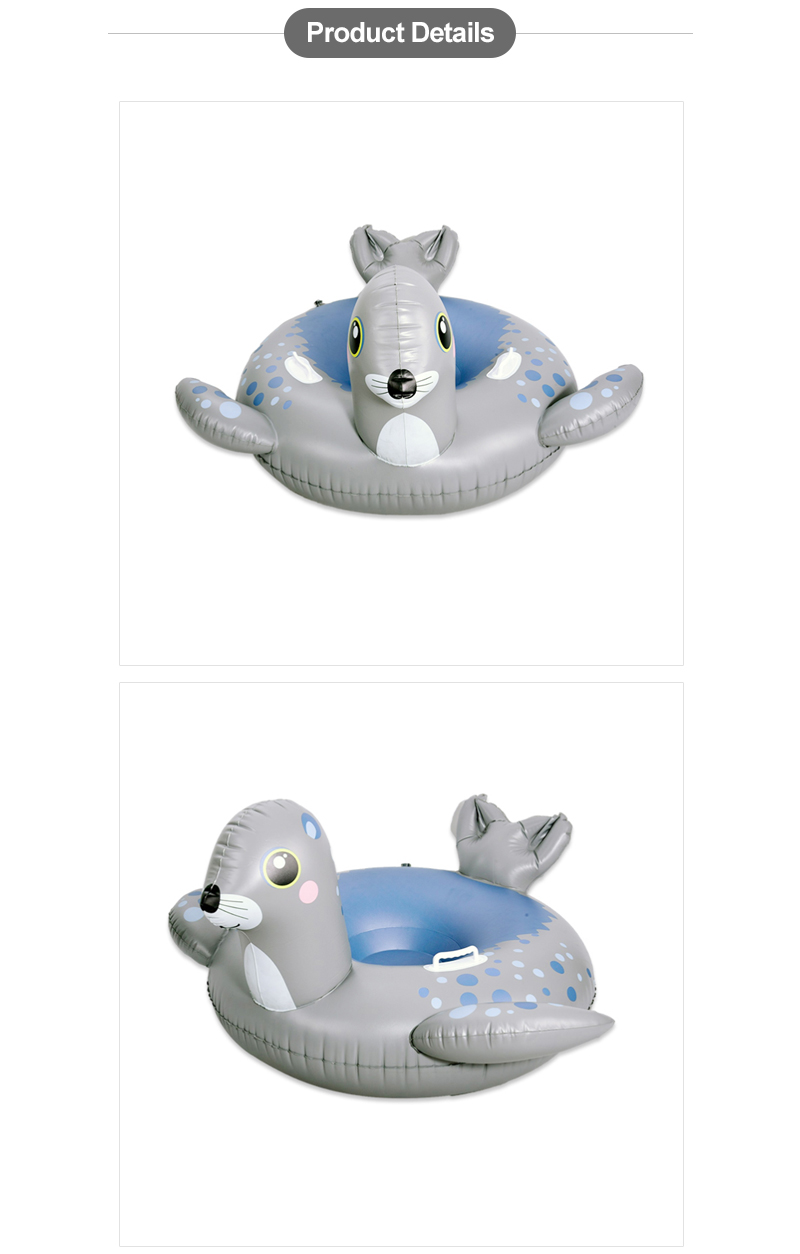 Cute Children S Inflatable Sea Lion Snow Tube 01