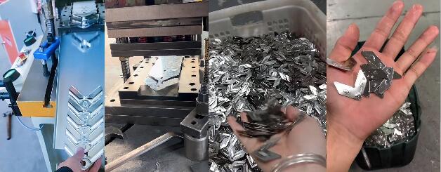 Duct corner stamping parts