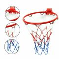 32cm Indoor Outdoor Basketball Ring Hoop Net With Screws Mounted Goal Hoop Rim Net Sports Netting For Children Kids