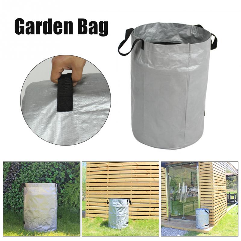 Plant Large Capacity Hanging Organizer Protable Garden Bag Yard Waste Agriculture Lawn Storage Pouch Forest Leaves With Handles