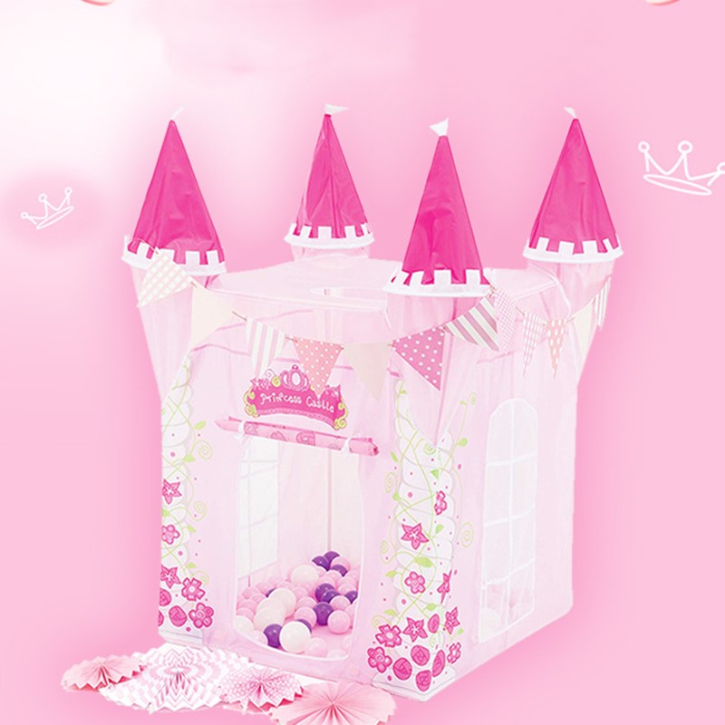 Child Toys Tents Princess Castle Play Tent Girl Princess Play House Indoor Outdoor Kids Housees Play Ball Pit Pool Playhouse