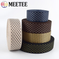 8M Meetee 38mm Polyester Nylon Jacquard Webbing Tactical Belt Outdoor Canvas RibbonTape DIY Clothing Luggage Decor Accessories