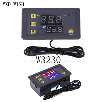 W3230 Digital Temperature Controller DC12V 24V AC110V-220V 20A LED Display Thermostat With Heating/Cooling Control Instrument