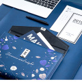 A4 File Folder with Lock Cute Flamingo Document Organizer Bag Kawaii Fichario Cabinet Case for Office School Padfolio Holder Box