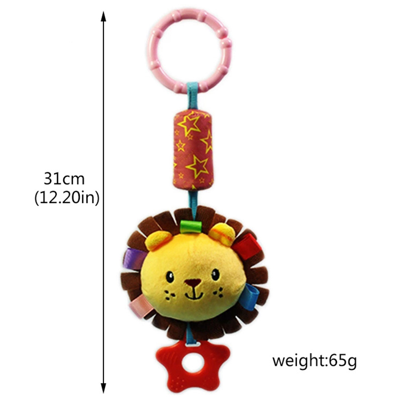 Cute Cartoon Animal Rattle Baby Toys Educational Newborn Infant Toddler Baby Toys Musical Baby Mobile Stroller Toy For Boy Girl