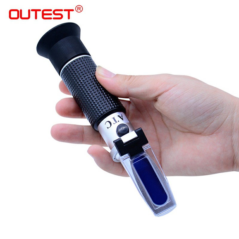 Beer Refractometer 0-32% Sugar Meter Wort Hydrometer Wine Tester Handheld Refractometer Malt 1.0~1.13,Sugar RZ129