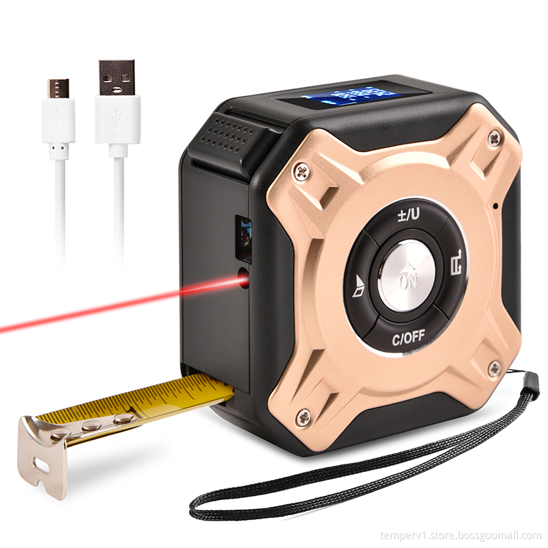 Laser Tape Measure with LCD Display Rangefinder