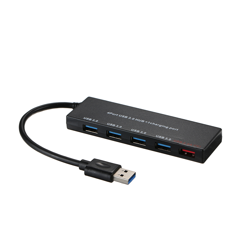 5 Ports USB Hub Super Speed Mini Portable USB 3.0 Hub 5Gbps Transfer Speed With Dedicated Charging Port 2.4A Port