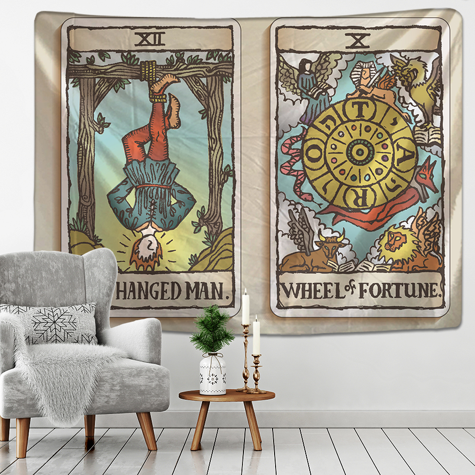 India Witchcraft Tarot Tapestry Wall Hanging Sun Moon Wall Tapestry Wall Carpet Psychedelic Tapiz Witchcraft Wall Cloth Tapestry