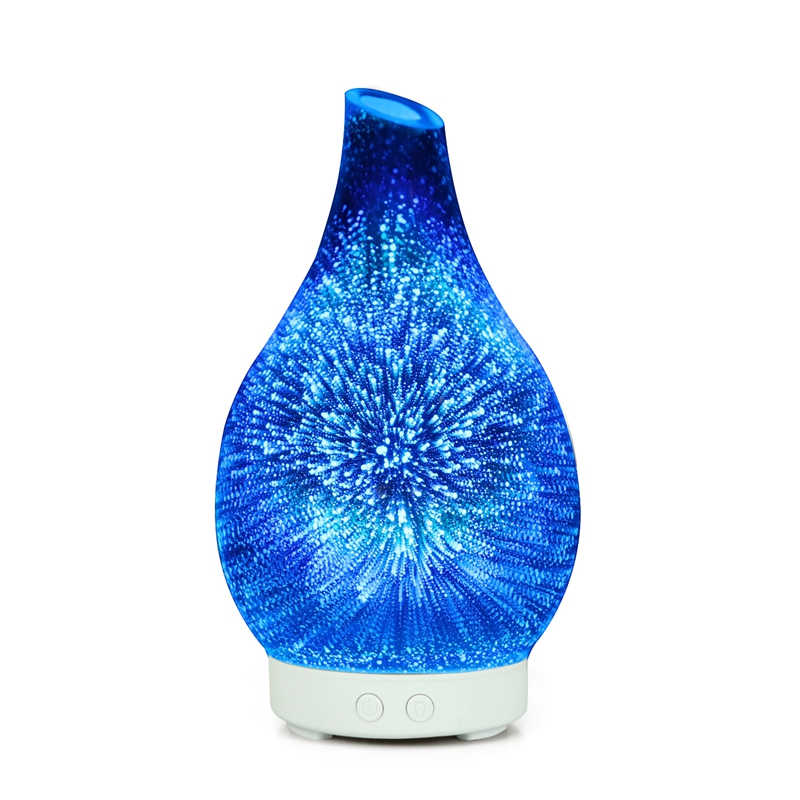 diffuser of glass Vase Shape Air Humidifier with LED Night Light Aroma Essential Oil Diffuser Mist Maker Ultrasonic Humidifier
