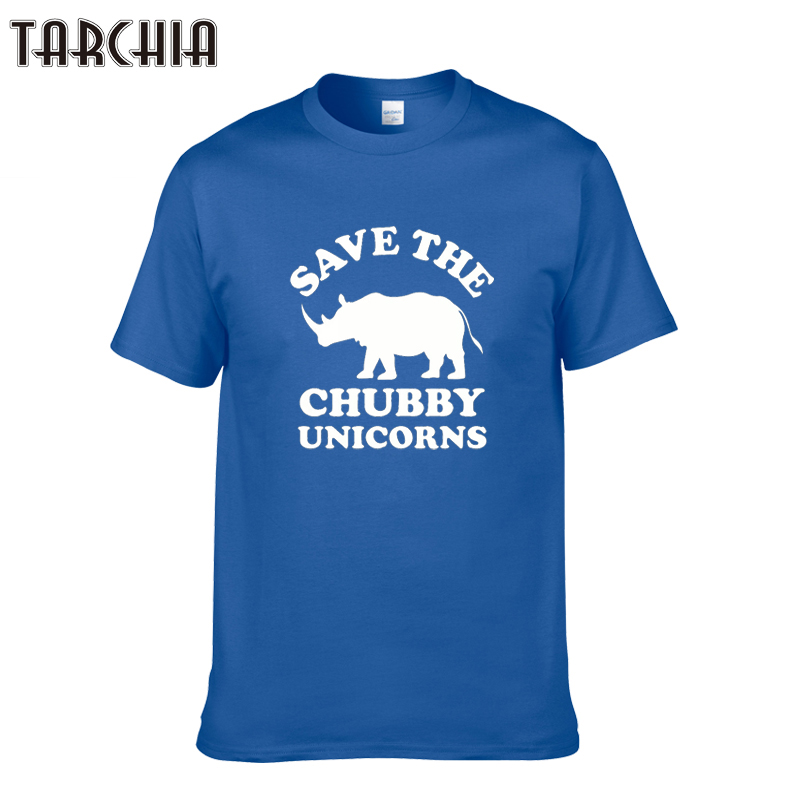 TARCHIA 2021 Fashion Summer Save Chubby Unicorns t-shirt Cotton Tops Tees Men Short Sleeve Boy Casual Homme Tshirt T Shirt Plus