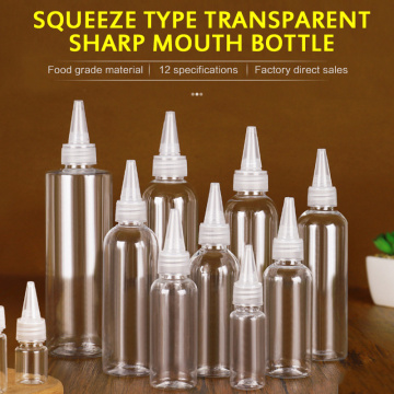 Transparent Dispensing Bottles Lab Dropping Bottles Round LDPE Plastic Squeeze Bottle Refillable Container Empty Bottles TSLM2