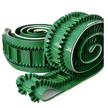 Green Profile Cleated PVC Conveyor Belt with Baffle