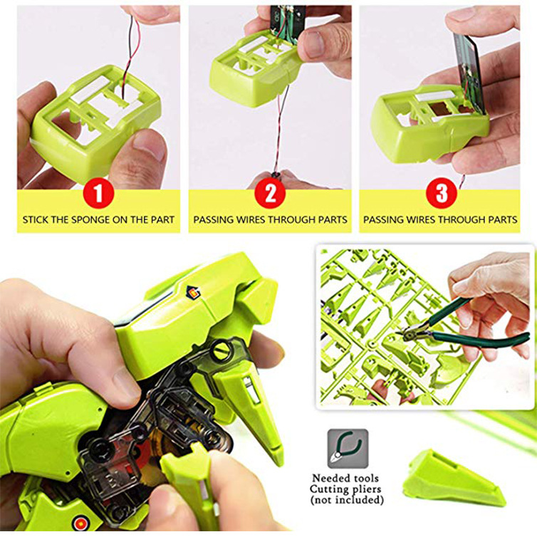 STEM Toys Solar Power 3-in-1 Transformation Dinosaur &Hercules Beetle&Driller Robot Kit Technic Educational Scientific Kids Toy