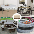 Backyard Waterproof Dustproof Multifunction Durable Table Round Patio Furniture Cover Heavy Duty Outdoor Garden Adjustable