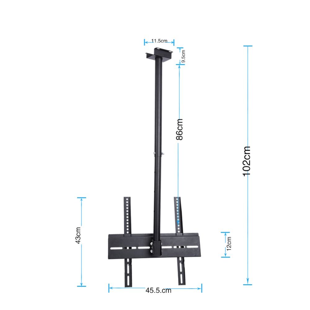 Ceiling TV Mount Hanging Extended Adjust Tilt&Swivel TV Wall Mount Max VESA 600*400mm TV Holder Bracket for 26''- 32'' TV