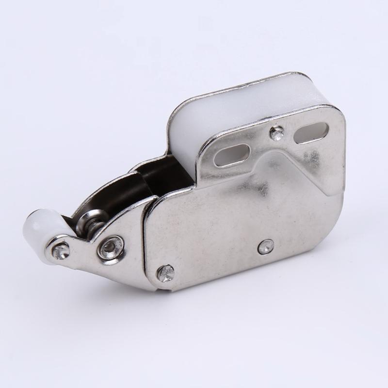 Mini Push spring clip Lock Catch Latch Cabinets Anti-Theft Cupboard Doors Lock With Cross Keys For Furniture Hardware 34 x 27mm