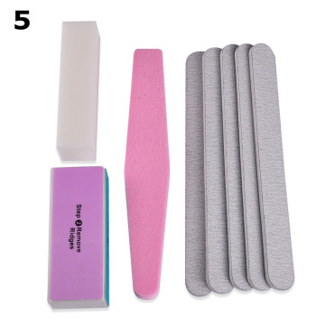 8PCS/set Sanding Files Buffer Block Pro Nail Art Salon Manicure Pedicure Tools