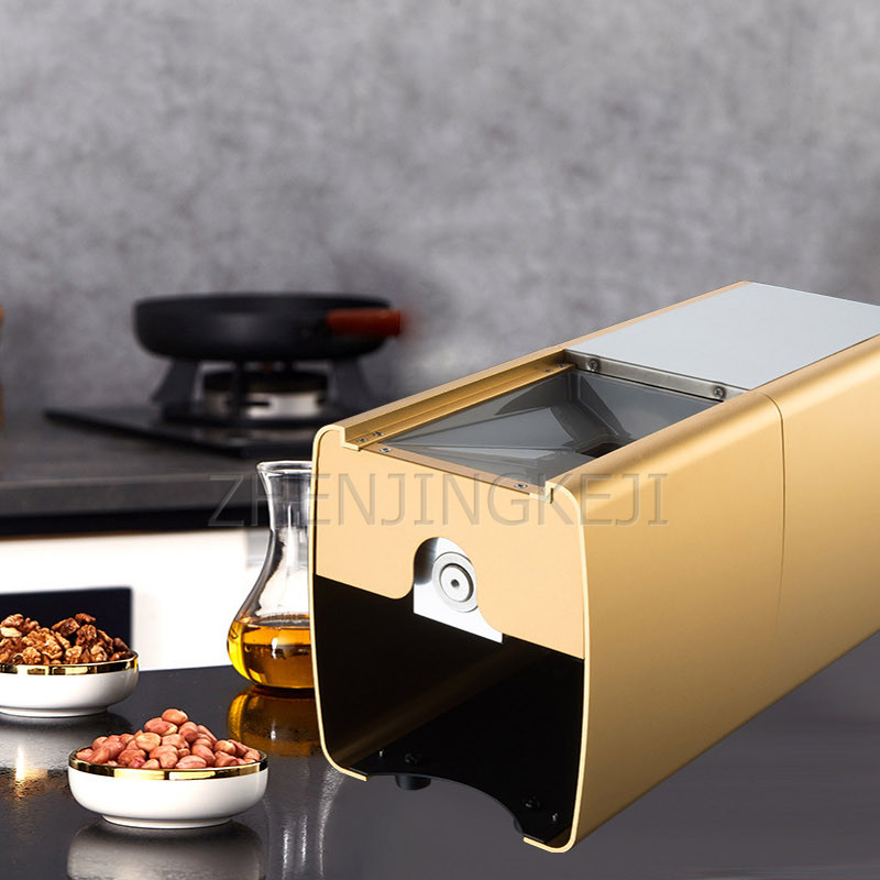 Home Oil Press 220V Fully Automatic Rapeseed Peanut Sesame Walnut Extract Commercial Screw Type Small Cold And Hot Dual Purpose