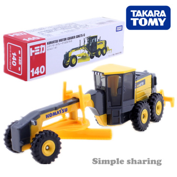 Tomica Long Type No.140 Komatsu Motor Grader GD675-6 1/81 Takara Tomy Metal Cast Car Model Vehicle Toys for Children New
