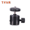 TiYiViRi For Camera Tripod Mini Ball Head Ballhead Tabletop Tripod Stand 1/4 Hot Shoe Adapter for Canon DSLR Camera Camcorder