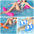 Water Hammock Recliner Swimming Pool Inflatable Mat Floating Bed Foldable Summer Outdooor Air Mat Cushion With Inflator Pump