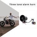 Practical Motorcycle Car Alarm Siren 3 Tone Horn Loud Speaker Auto Alarm Police Firemen Ambulance 3 Sound Car Horn