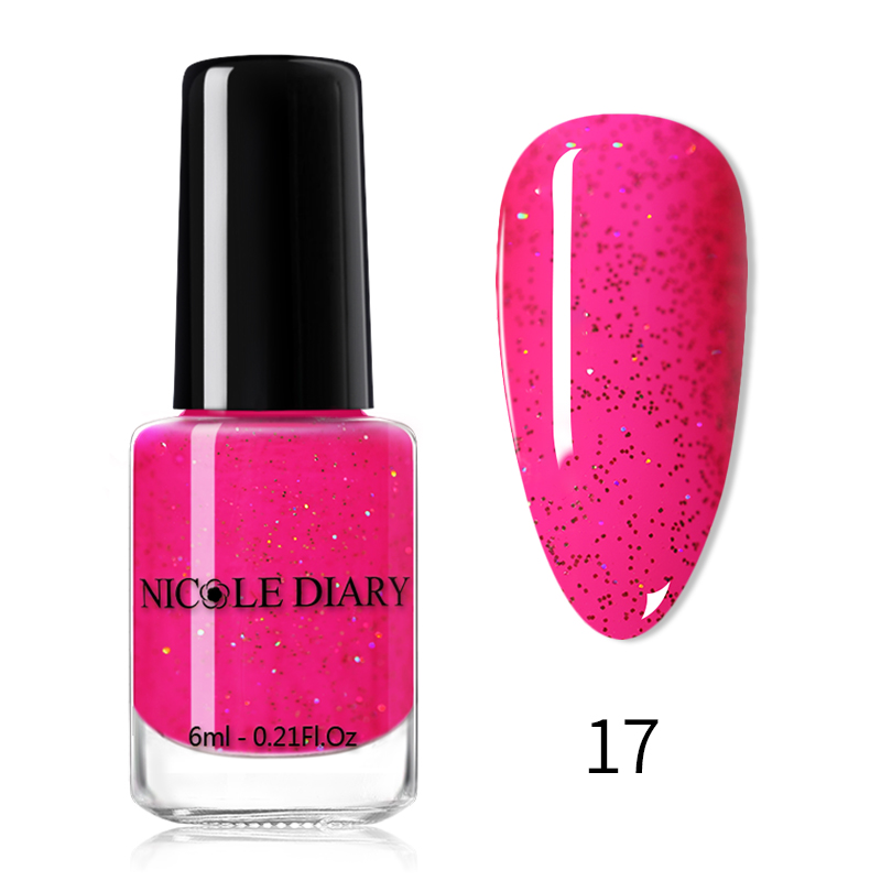 NICOLE DIARY Water Based Nail Polish Pearl Shimmer Series Nail Art Varnishes Mattes Nail Art Lacquers Decoration