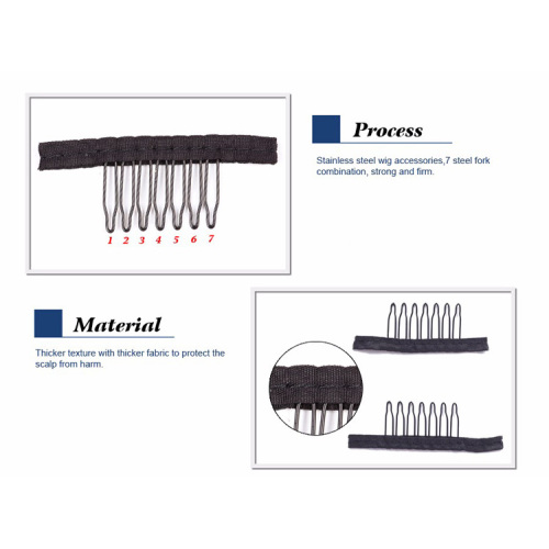 7 Teeth Stainless Steel Wig Combs For Wig Supplier, Supply Various 7 Teeth Stainless Steel Wig Combs For Wig of High Quality