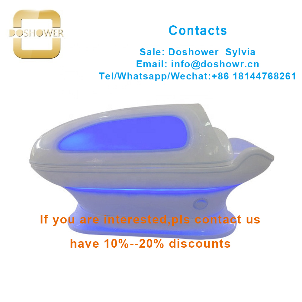 Modern spa furniture with water massage capsule for led light spa capsule