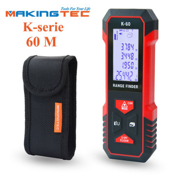 MAKINGTEC Laser Distance Meter Rangefinder Laser Roulette Measure Meter 40M60M Laser Digital Tape Measure Digital Measuring Tape