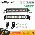 Tripcraft 7" 7inch 30W LED Work Light Bar Spot flood beams LED Light Bar For 4X4 4WD CAR Truck ATV SUV Pickup 12V 24V LED Beams