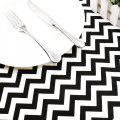 Black White Striped Table Runner with tassel Romantic wedding decoration table decor home diy decoration Europe style textile