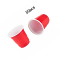 50pcs 2oz Disposable Plastic Mini Jelly Cups Tumblers Red Drinking Glasses Wedding Party Supplies Kichen Tool