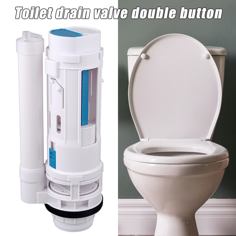 Hot Water Tank Connected 2 Flush Fill Toilet Cistern Inlet Drain Button Repair Parts Water Outlet D6