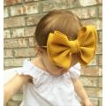 Cute Elastic Headband Baby Girls Big Bow Hairband Kids Hair Accessories 9 Colors