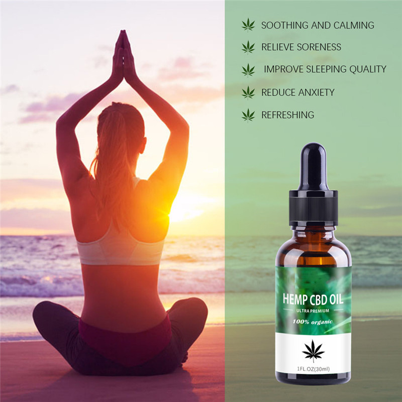 Organic Hemp Oil, 100% Natural Sleep Aid Anti Stress Hemp Extract Drops for Pain, Anxiety & Stress Relief, 2000mg Contains cbd