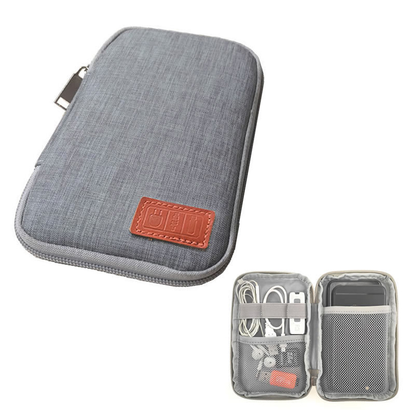Soft Storage Organizer Bag Protection Carrying Game Case HDD Earphone MP3 MP4 Music Player Cable Phone Bank Card Zipper Pouch