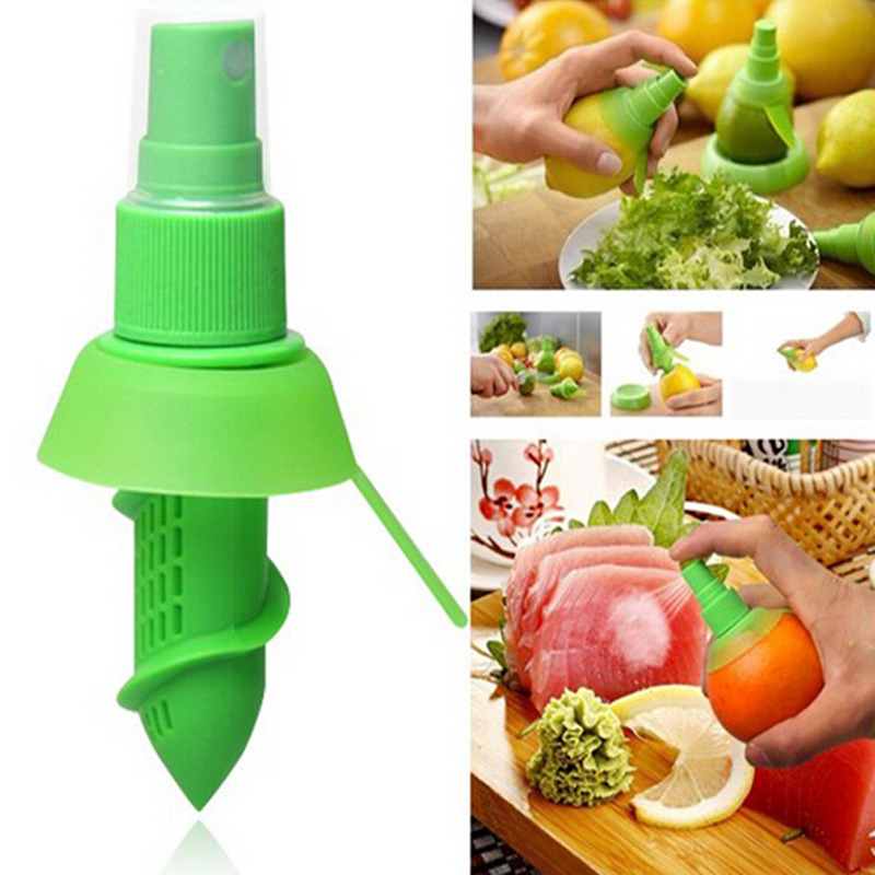 1PC Orange Juice Squeeze Juice Juicer Lemon Spray Mist Orange Fruit Squeezer Sprayer Kitchen Cooking Tool OK 0265