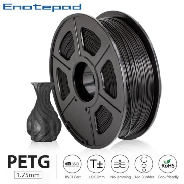 PETG Black 3D Printer Filament 1.75mm PETG White gift DIY printing With fast shipment 100% no bubble Tolerance +-0.02MM Bright