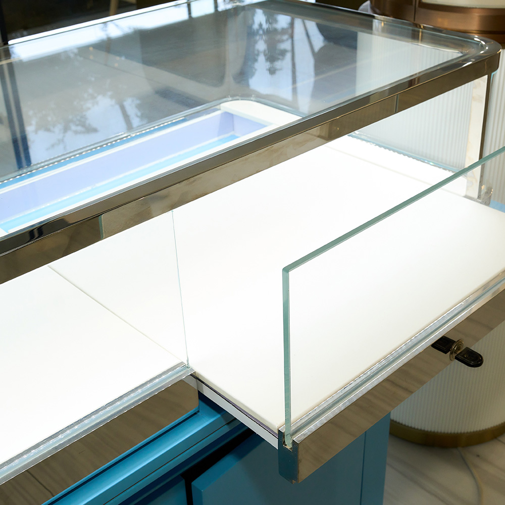 Gold Jewelry Display Cabinet
