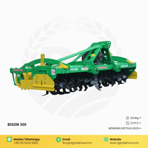 Bison series Super Rotate Harrow rake is suitable for working in gravel hard soil layer
